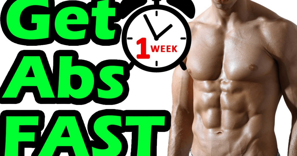 How to Get Abs in 1 Week at Home FAST