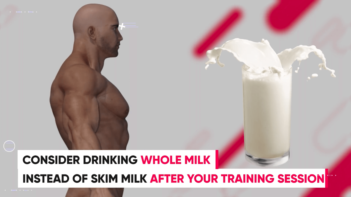 whole milk post workout
